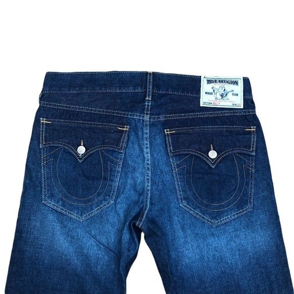 VINTAGE True Religion Jeans Size 36 BILLY Blue - Picture 2 of 9